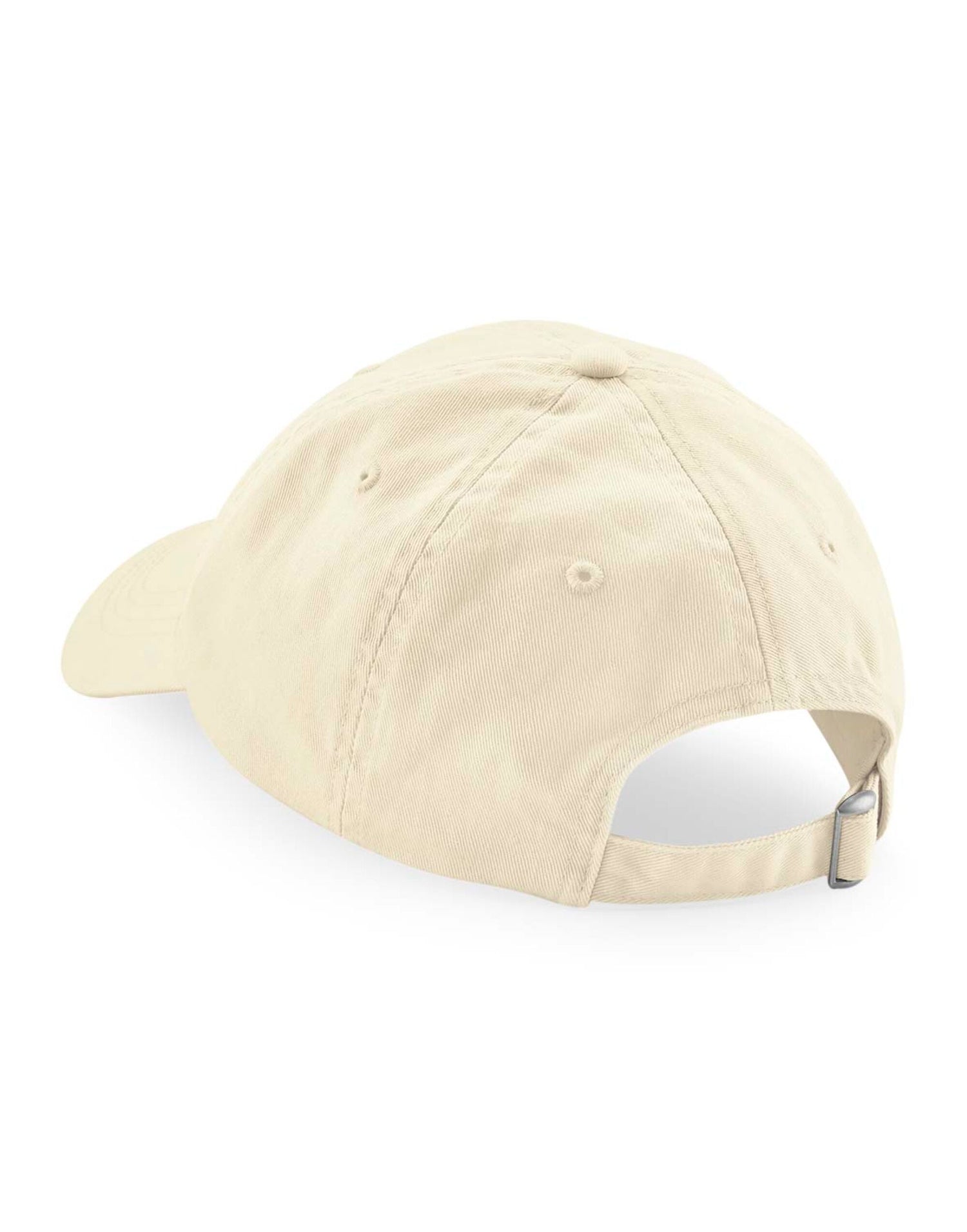 Beechfield Organic Cottn 6 Panel Dad Cap B652N - Natural O S - Customisable Caps