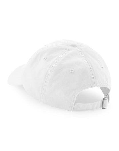 Beechfield Organic Cottn 6 Panel Dad Cap B652N - White O S - Customisable Caps