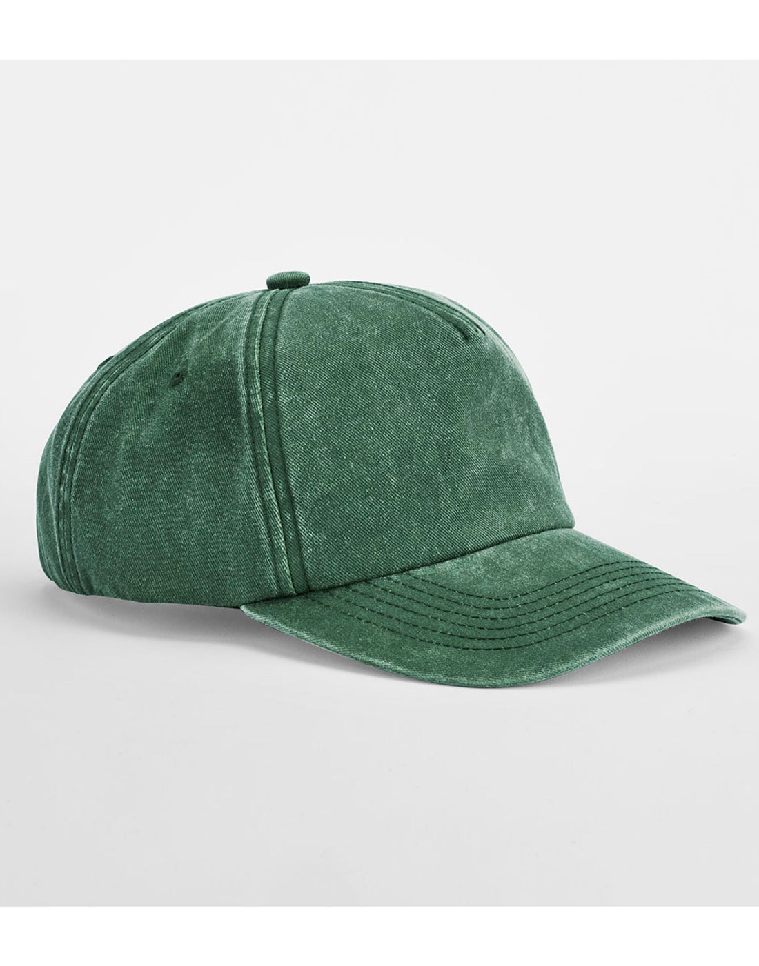 Beechfield Relaxed 5 Panel Vintage Cap B657 - Vintage Bottle Green O S - Customisable Caps