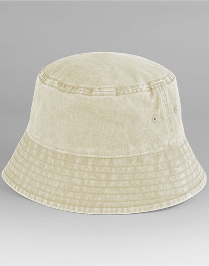 Beechfield Vintage Bucket Hat B688 - Vintage Stone - Customisable Hats