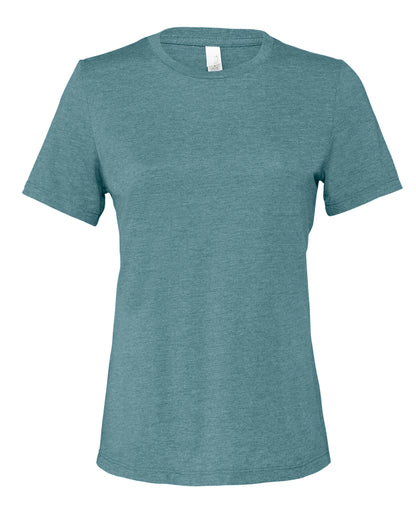 Bella Womens Relaxed Heather Jersey SS T BE6400CVC - Heather Deep Teal - Customisable T-Shirts