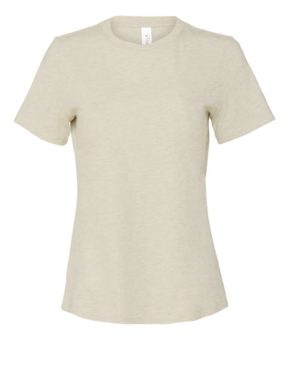 Bella Womens Relaxed Heather Jersey SS T BE6400CVC - Heather Natural - Customisable T-Shirts