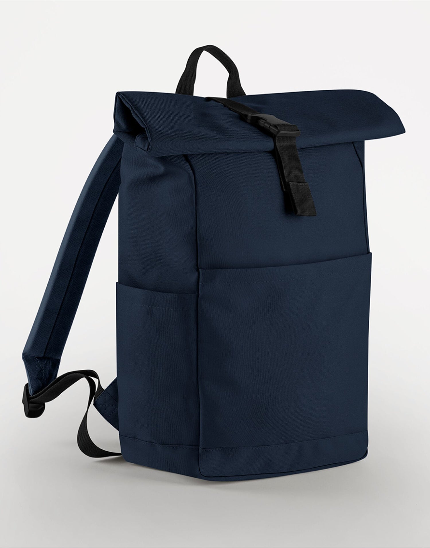 Bagbase Premium Recycled RollTop Backpk BG186 - Navy O S - Customisable Bags