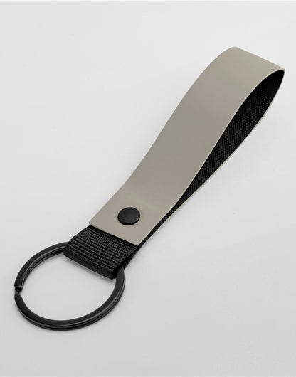 Bagbase Matte PU Keyring BG324 - Clay O S - Customisable Keyrings