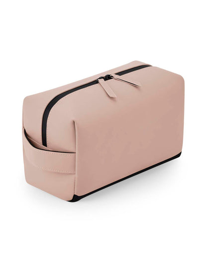 Bagbase Matte PU Toiletry Case BG332 - Nude Pink O S - Customisable Bags