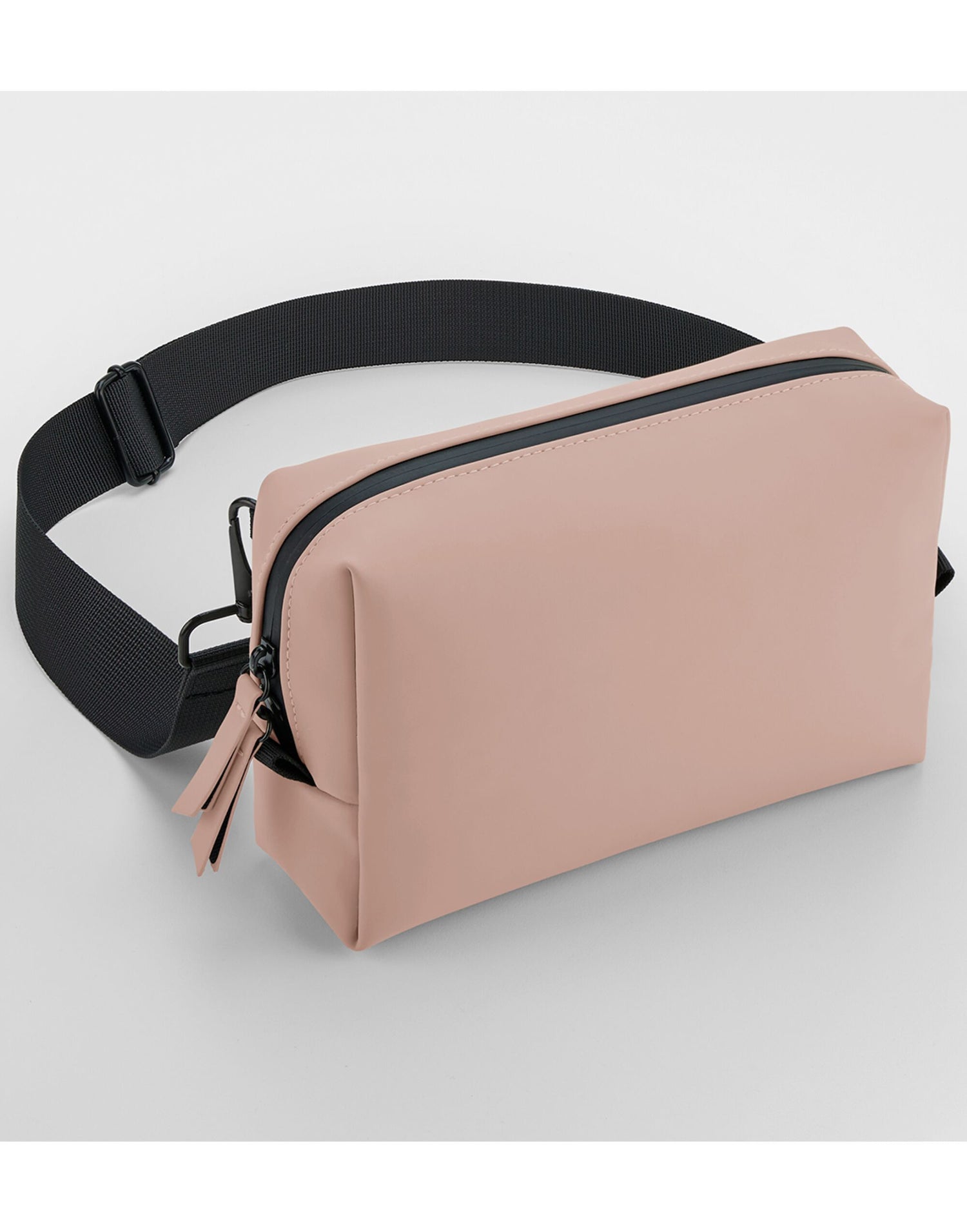 Bagbase Bagebase Matte PU Cross Body Bag BG334 - Nude Pink O S - Customisable Bags