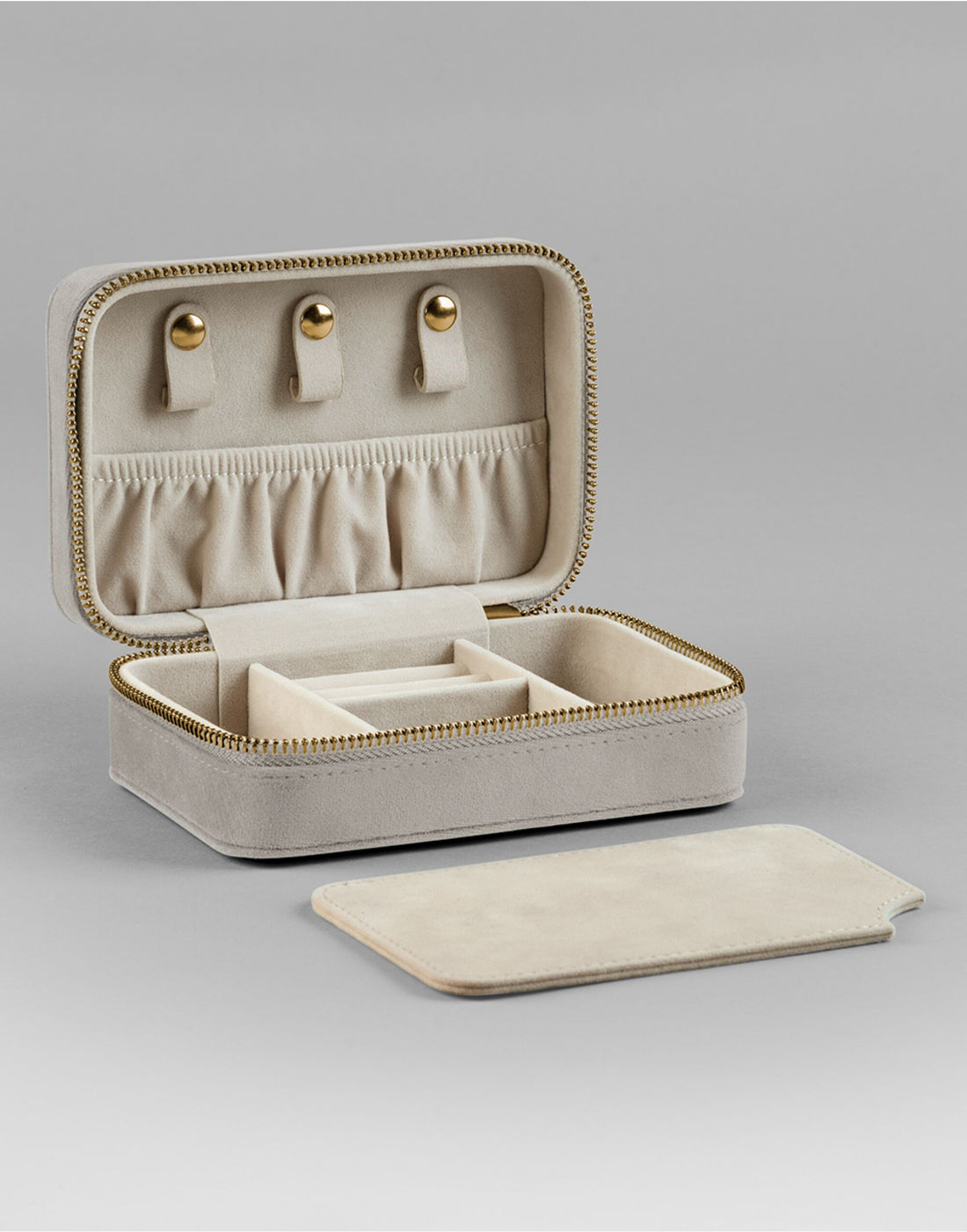 Bagbase Velvet Travel Jewellery Box BG710 - Moonstone O S - Customisable Bags