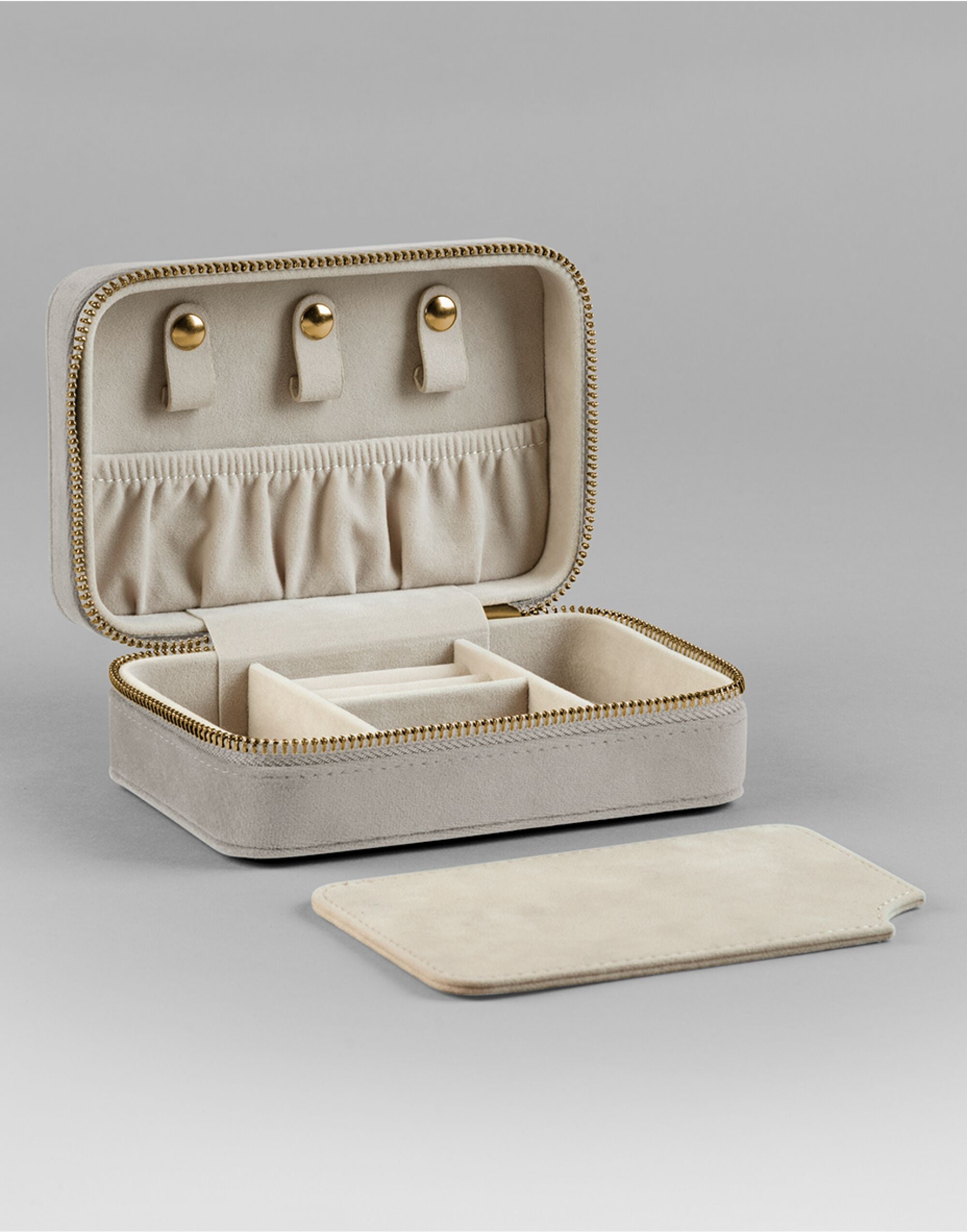 Bagbase Velvet Travel Jewellery Box BG710 - Moonstone O S - Customisable Bags