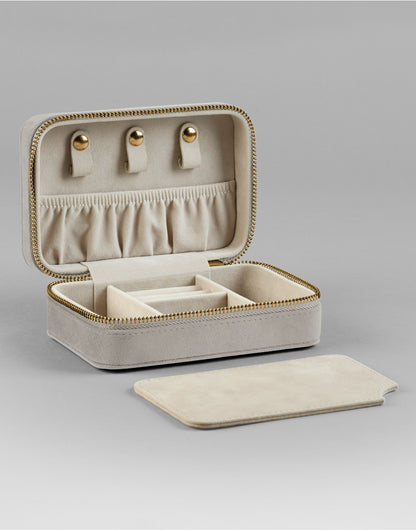 Bagbase Velvet Travel Jewellery Box BG710 - Moonstone O S - Customisable Bags