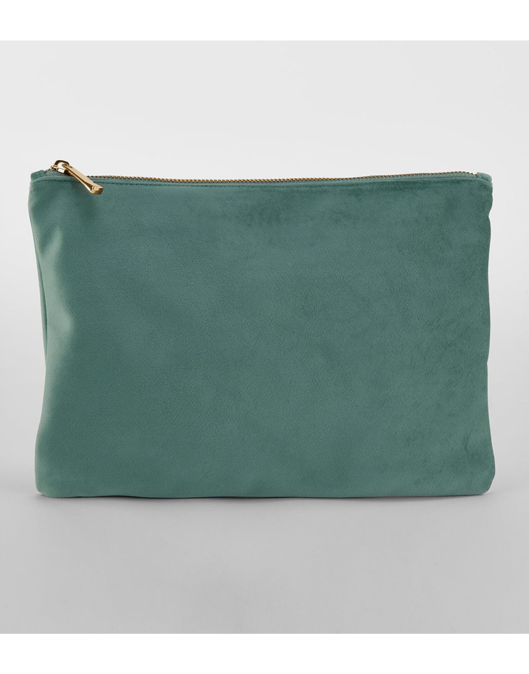 Bagbase Velvet Accessory Pouch bg715 - Jade - Customisable Bags