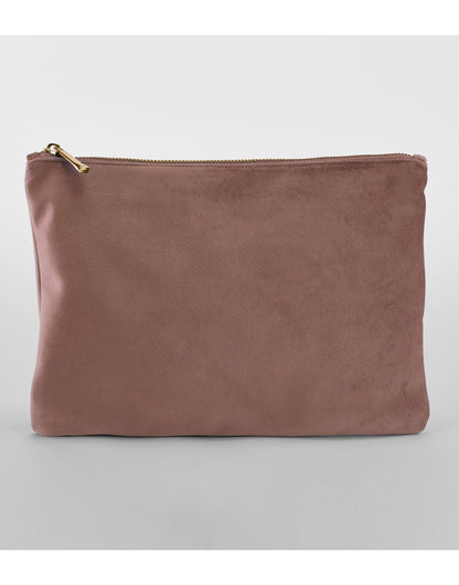 Bagbase Velvet Accessory Pouch bg715 - Rose Quartz - Customisable Bags