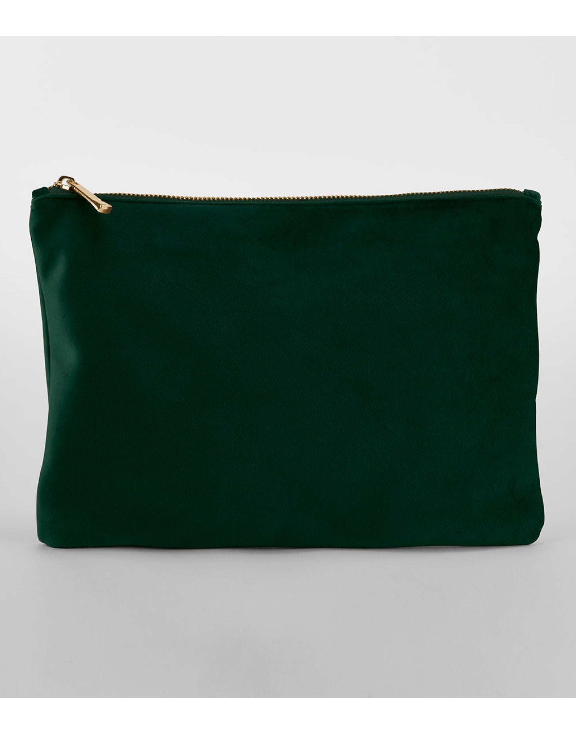 Bagbase Velvet Accessory Pouch bg715 - Dark Emerald - Customisable Bags