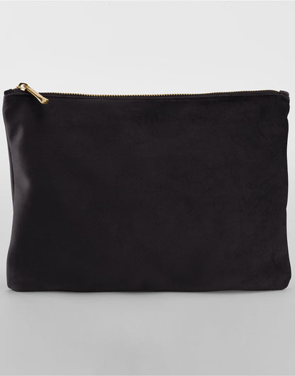 Bagbase Velvet Accessory Pouch bg715 - Black Onyx - Customisable Bags