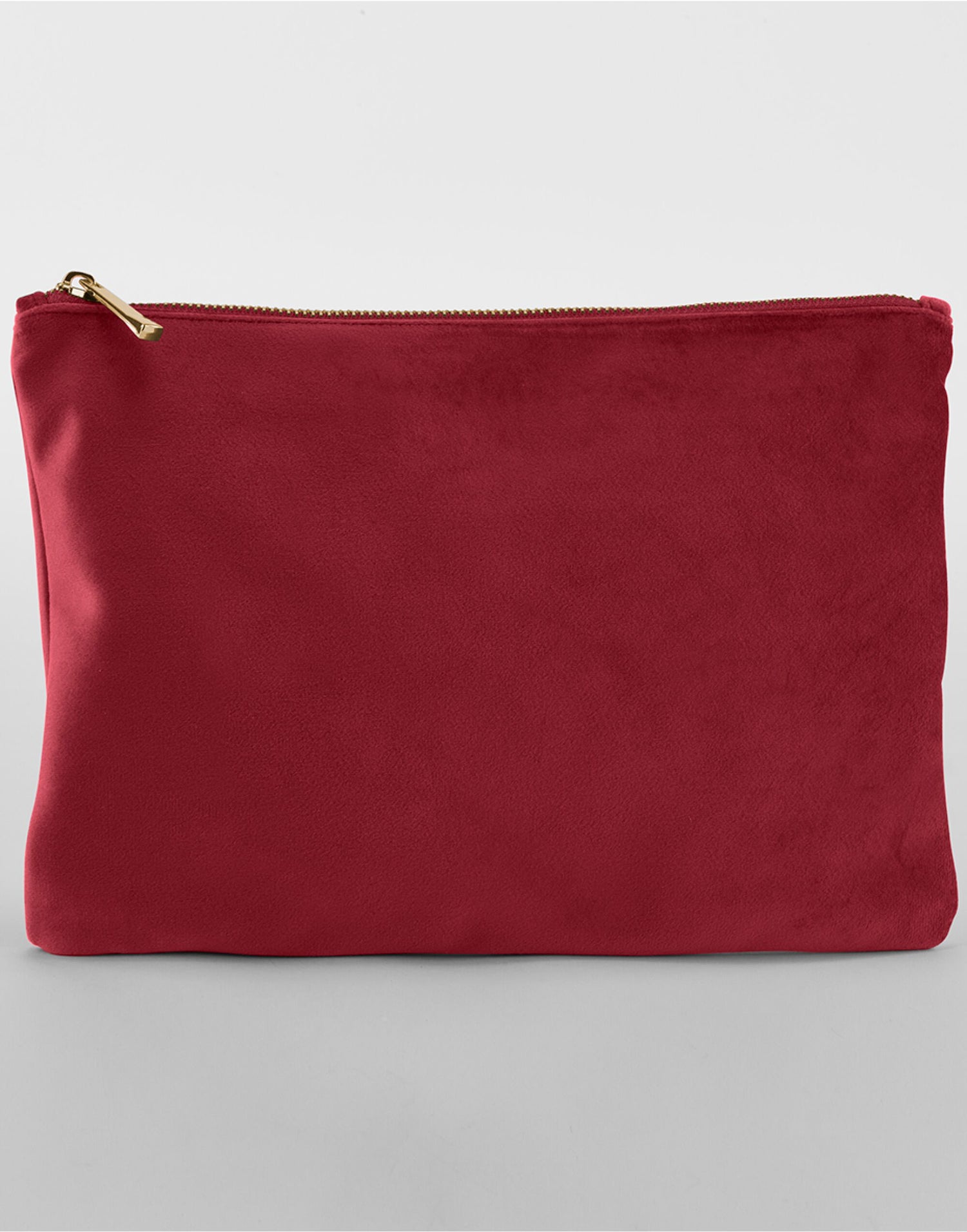 Bagbase Velvet Accessory Pouch bg715 - Ruby Red S - Customisable Bags