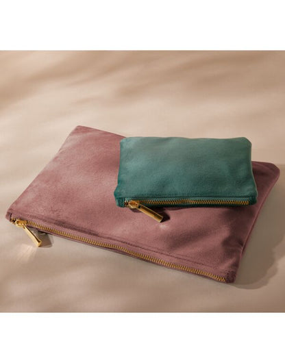 Bagbase Velvet Accessory Pouch bg715 - Ruby Red L - Customisable Bags