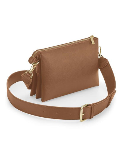 Bagbase Boutique Soft Cross Body Bag bg759 - Tan O S - Customisable Bags