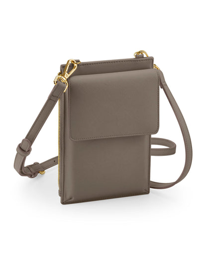 Bagbase Boutique Phone Carry Case bg767 - Taupe O S - Customisable Bags