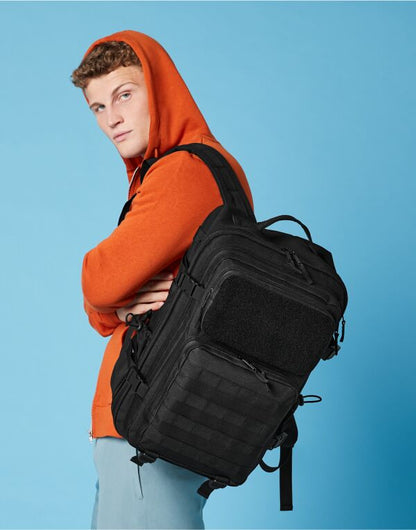 Bagbase Molle Tactical 35L Backpack bg850 - Combat Camo O S - Customisable Bags