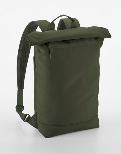 Bagbase Simplicity Roll Top BkPack Lite bg871 - Pine Green O S - Customisable Bags