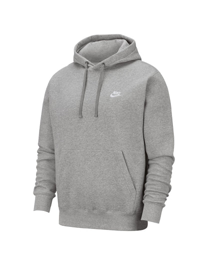 Nike Sportswear Club Hoodie BV2654 - Dark Grey Heather Matte Silver White - Customisable Hoodies