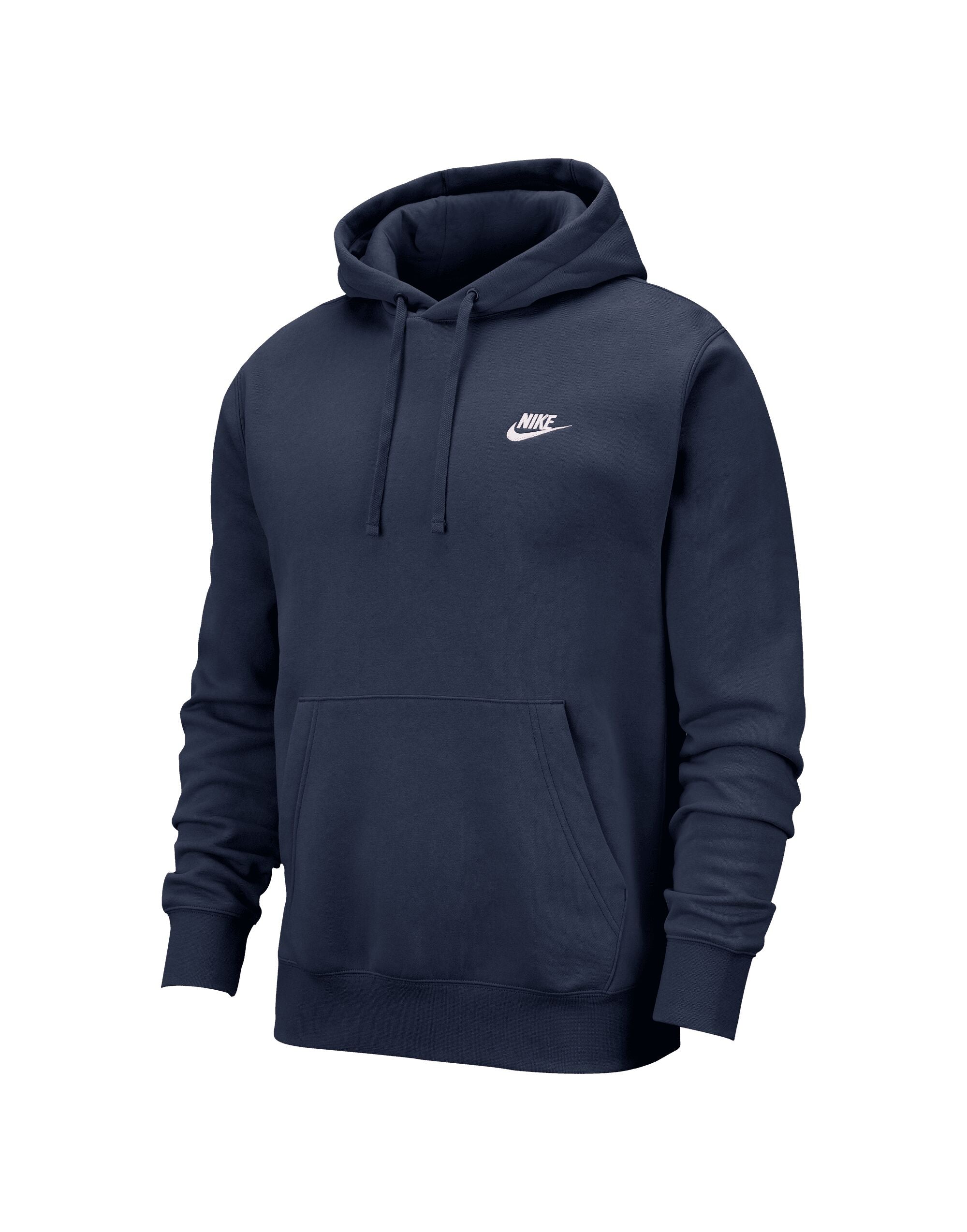 Nike Sportswear Club Hoodie BV2654 - Midnight Navy White - Customisable Hoodies