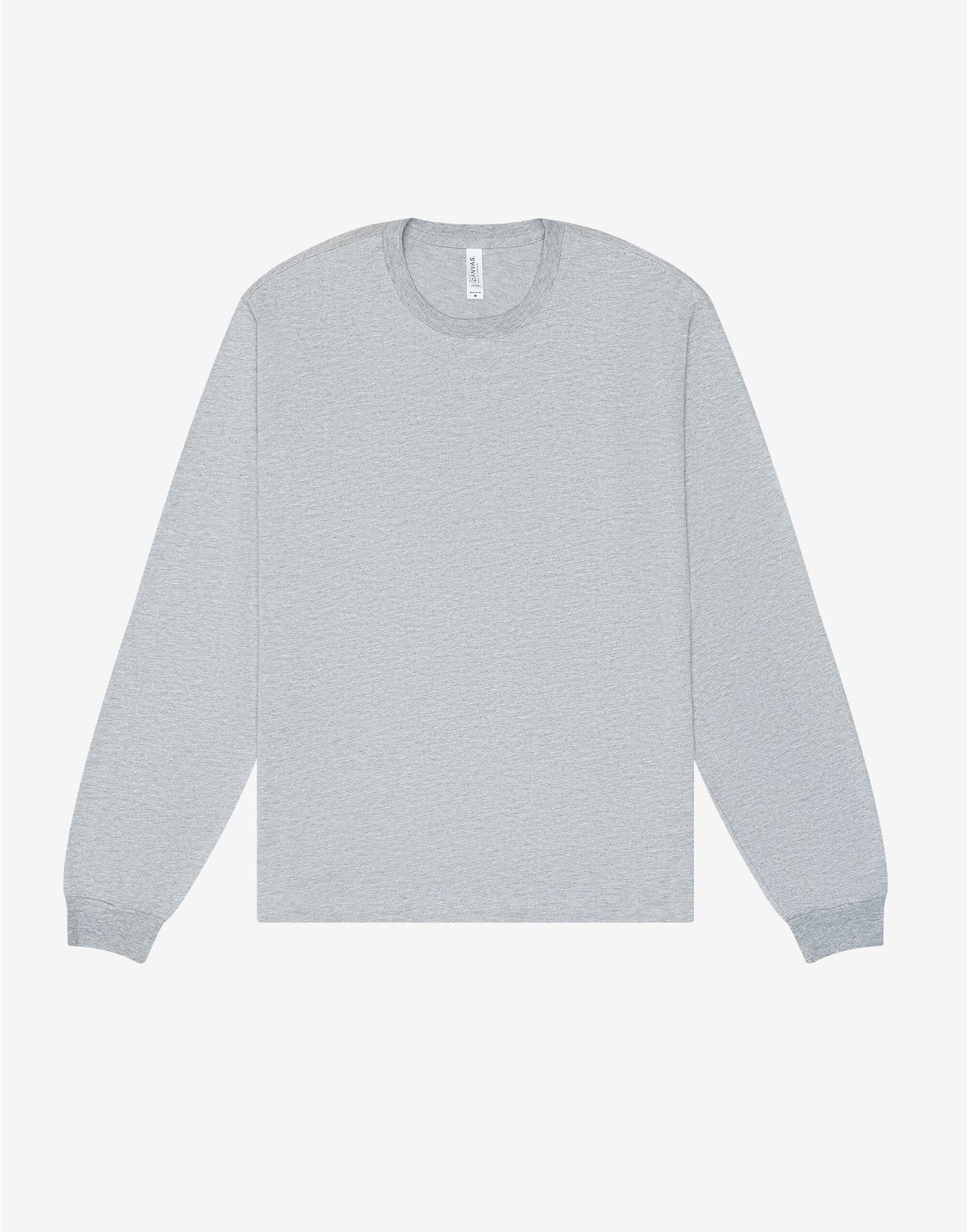 Bella + Canvas Unisex Heavy Boxy LS Tee CA3511 - Athletic Heather - Customisable