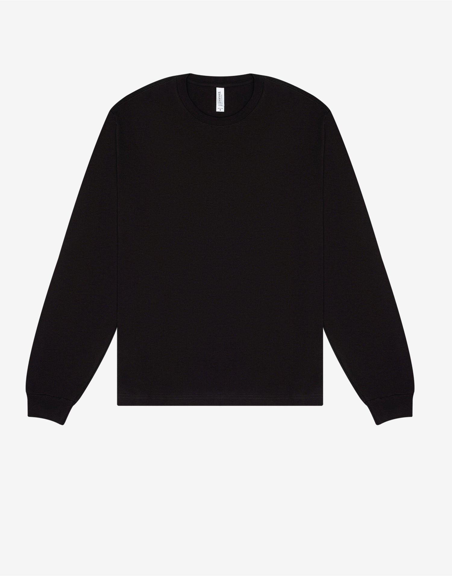Bella + Canvas Unisex Heavy Boxy LS Tee CA3511 - Black - Customisable