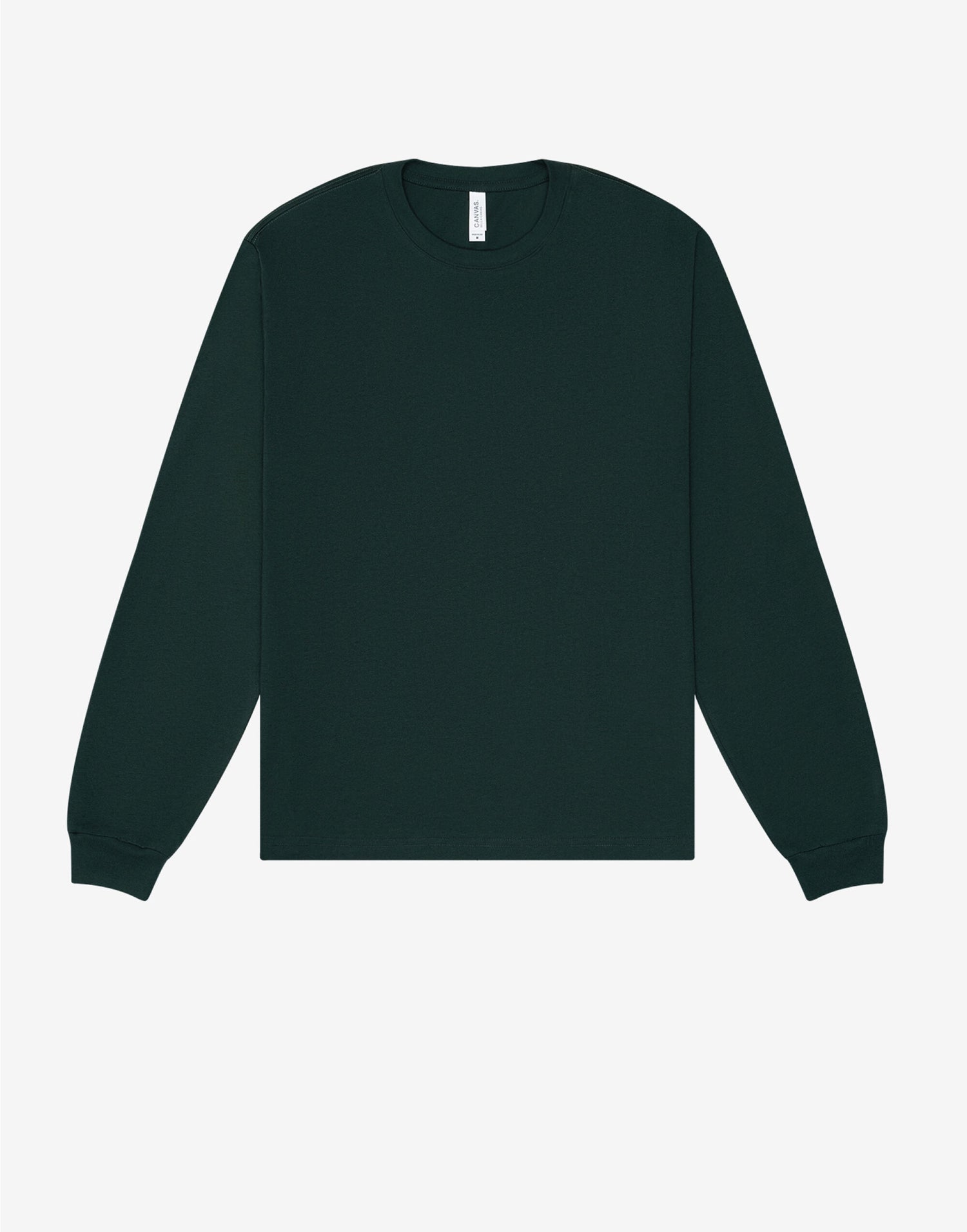 Bella + Canvas Unisex Heavy Boxy LS Tee CA3511 - Forest Green - Customisable