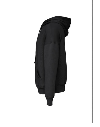 Bella Canvas Sponge Fleece DTM Hoodie CA3729 - Black - Customisable Hoodies