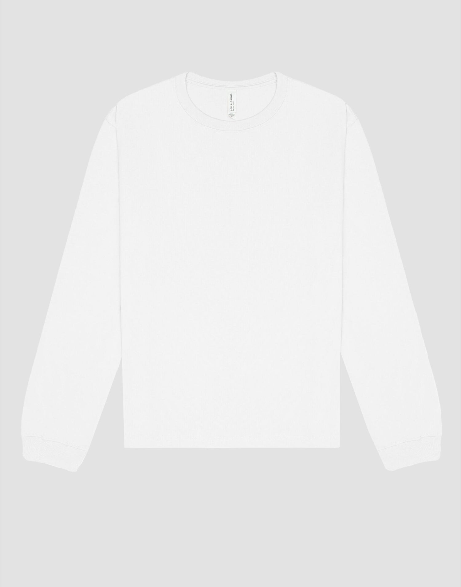 Bella + Canvas Heavyweight LS Tee CA4651 - White - Customisable