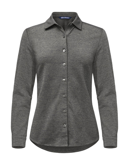 Cutter &amp; Buck - Advantage Shirt Women - Anthracite Melange XS - Customisable Shirts &amp; Blouses