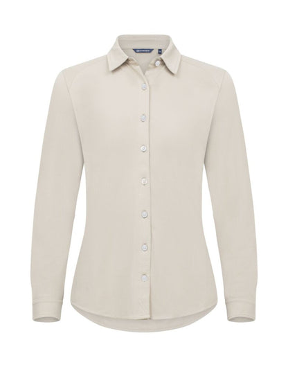 Cutter &amp; Buck - Advantage Shirt Women - Beige XS - Customisable Shirts &amp; Blouses