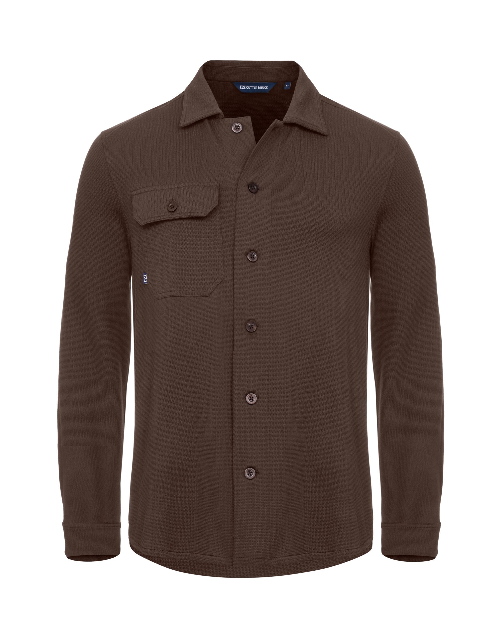 Cutter &amp; Buck - Advantage Leisure Shirt Men - Dark Mocca S - Customisable OUTERWEAR