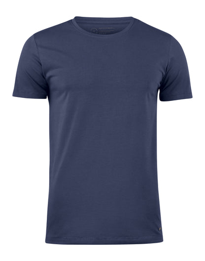 Cutter &amp; Buck - Manzanita Roundneck Men - Dark Navy S - Customisable T-Shirt