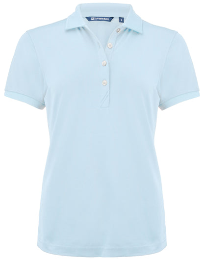 Cutter &amp; Buck - Virtue Polo Solid Women - Heaven Blue XS - Customisable POLO SHIRTS