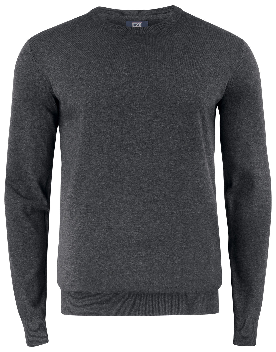 Cutter &amp; Buck - Oakville Crewneck Men - Anthracite Melange S - Customisable Knitwear