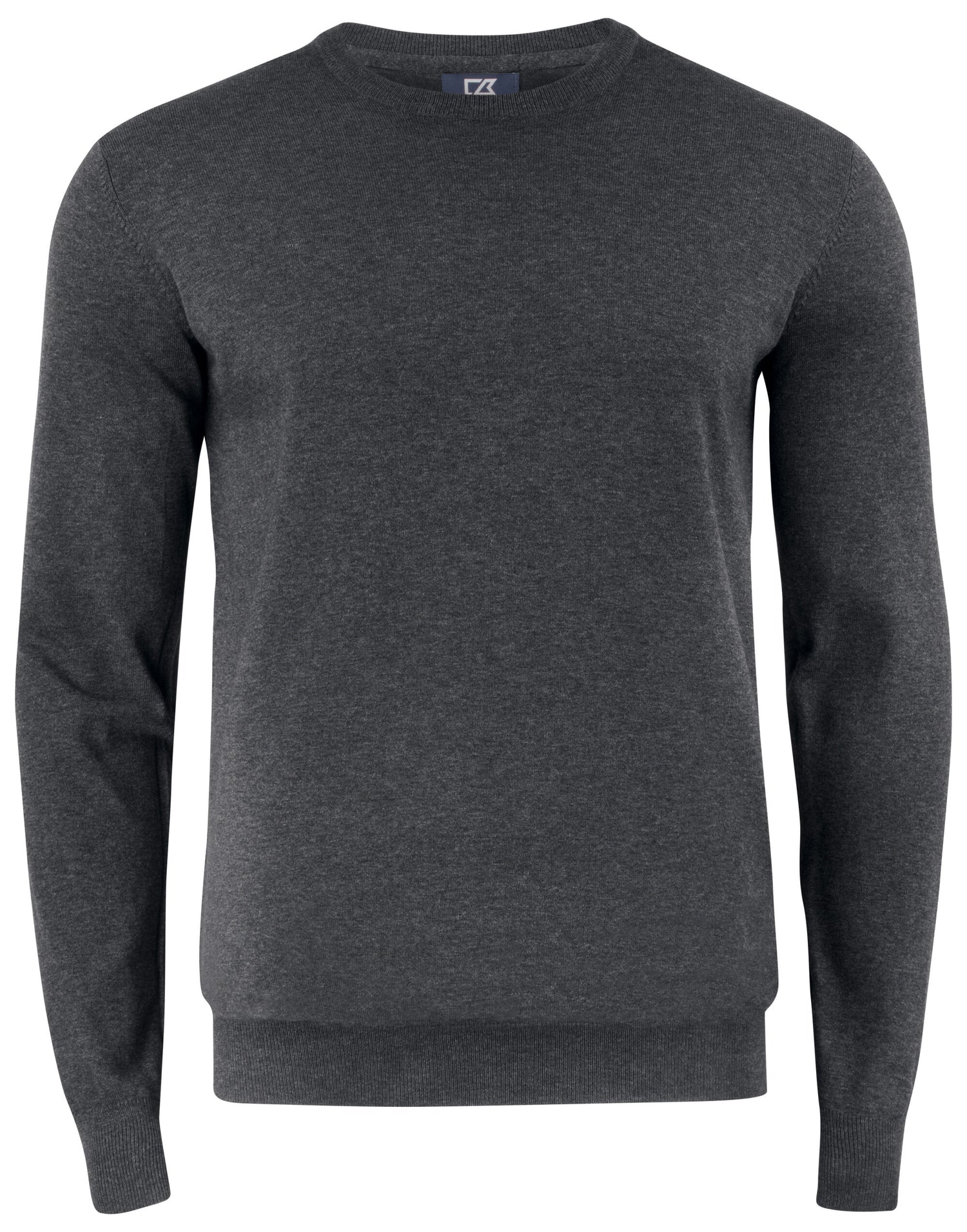 Cutter &amp; Buck - Oakville Crewneck Men - Anthracite Melange S - Customisable Knitwear