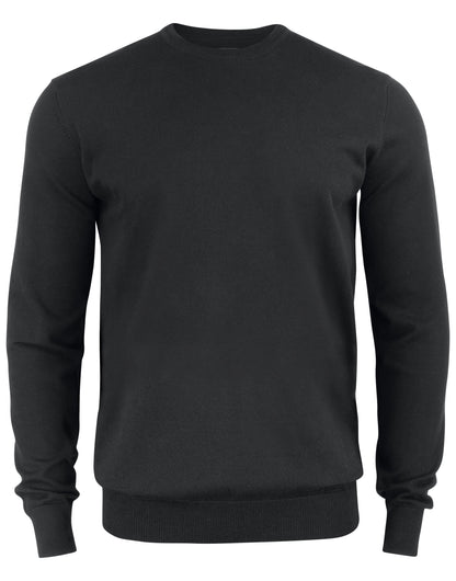 Cutter &amp; Buck - Oakville Crewneck Men - Black S - Customisable Knitwear