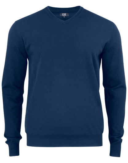 Cutter &amp; Buck - Oakville V-neck Men - - Customisable Knitwear
