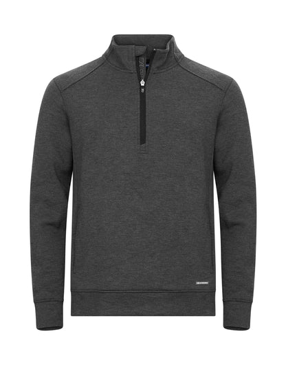 Cutter &amp; Buck - Pemberton Half Zip Men - Anthracite Melange S - Customisable SWEATSHIRTS AND HOODIES