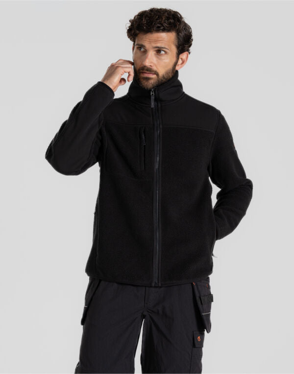 Craghoppers Workwear Morley Fleece Jacket CEA007 - Black S - Customisable Fleece