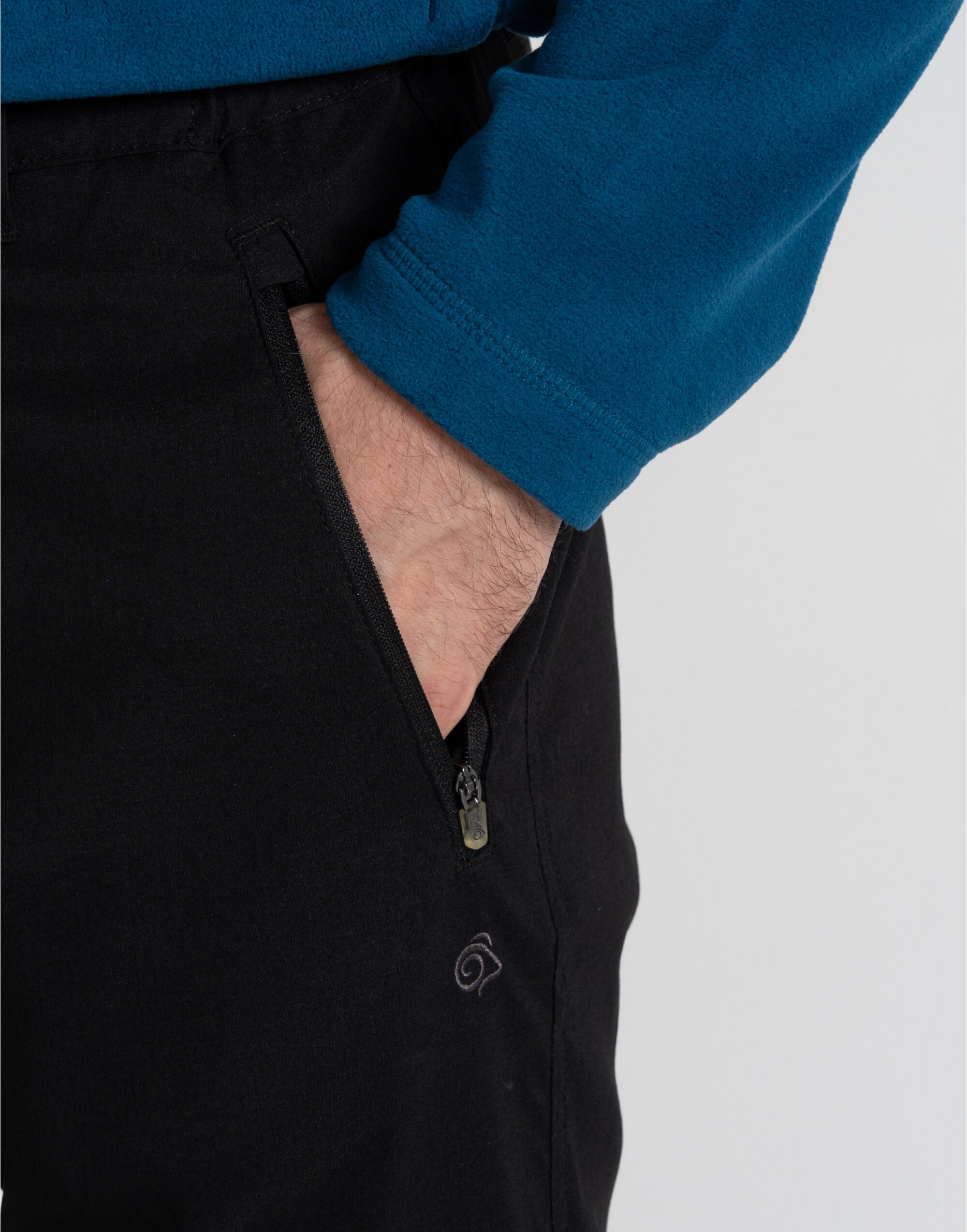 Craghoppers Expert Kiwi Stretch Trousr R CEJ003R - Black - Customisable Trousers
