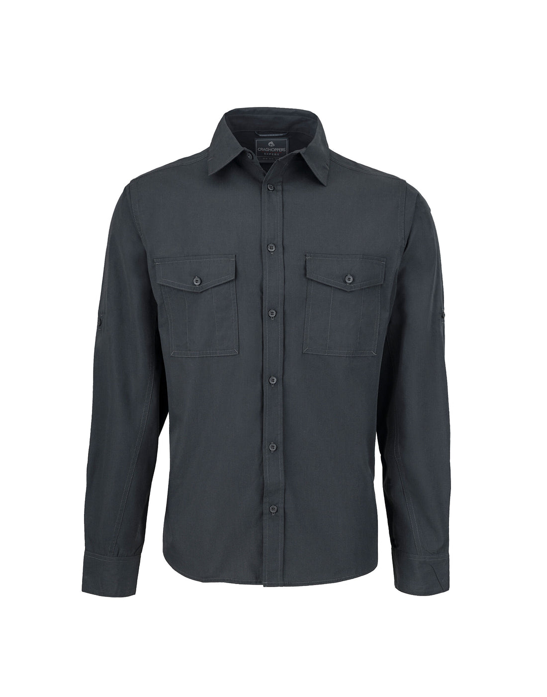 Craghoppers Expert Kiwi LS Shirt CES001 - Carbon Grey - Customisable Shirts