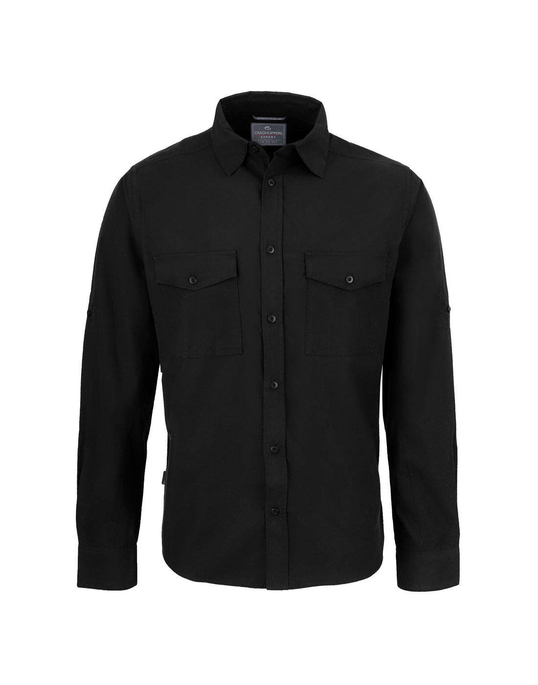 Craghoppers Expert Kiwi LS Shirt CES001 - Black - Customisable Shirts