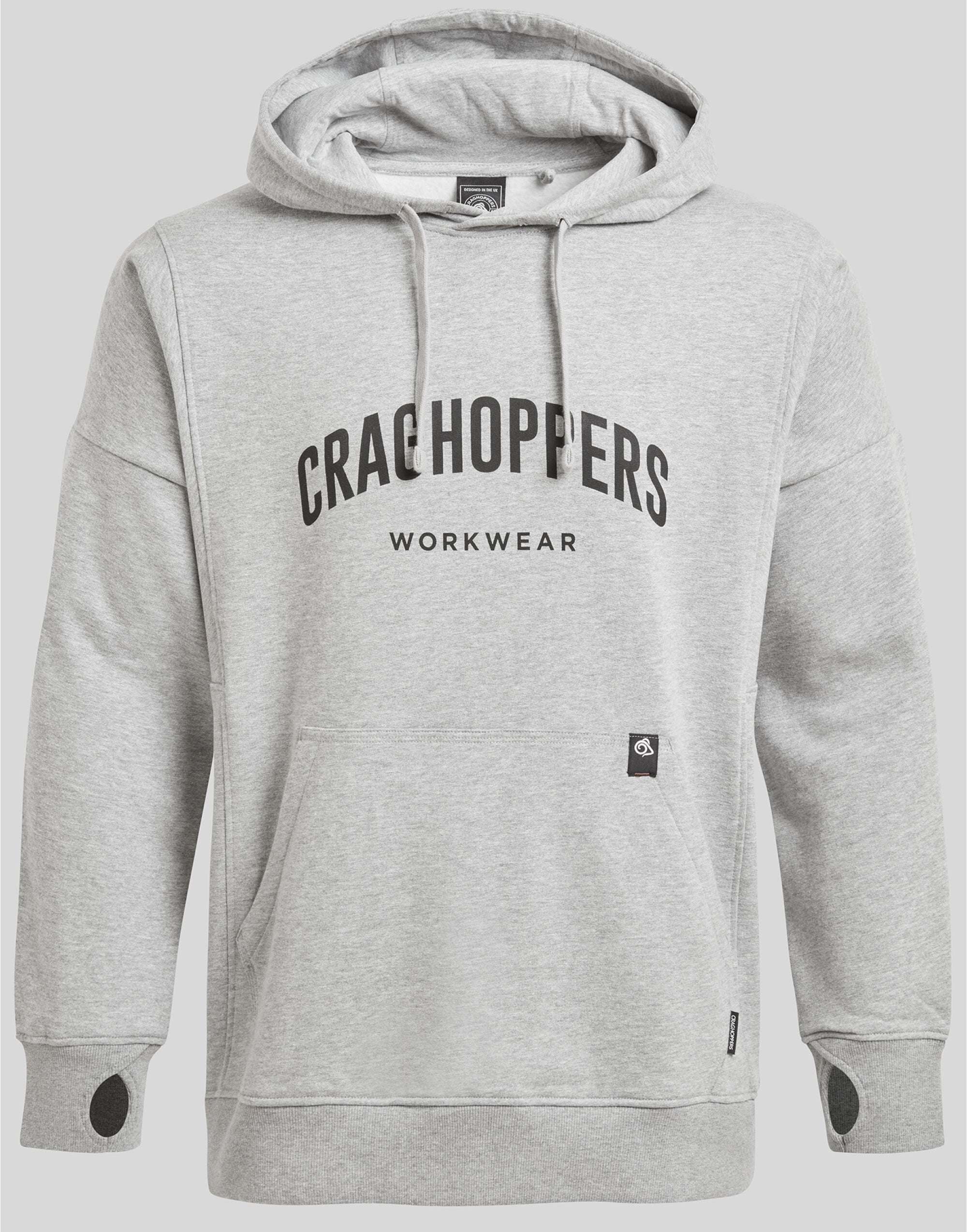 Craghoppers Workwear Oulston Hoodie CET005 - Soft Grey Marl - Customisable Hoodies