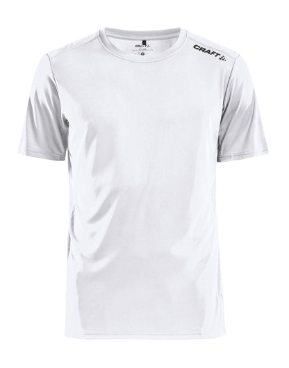 Craft Mens Rush SS Tee CR1907361 - White - Customisable T-Shirts