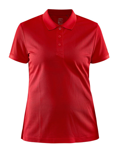 Craft Ladies Core Unify Polo Shirt CR1909139 - Bright Red - Customisable Polos