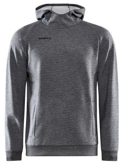 Craft Mens Core Soul Hood Sweatshirt CR1910623 - Dark Grey Melange - Customisable Sweatshirts