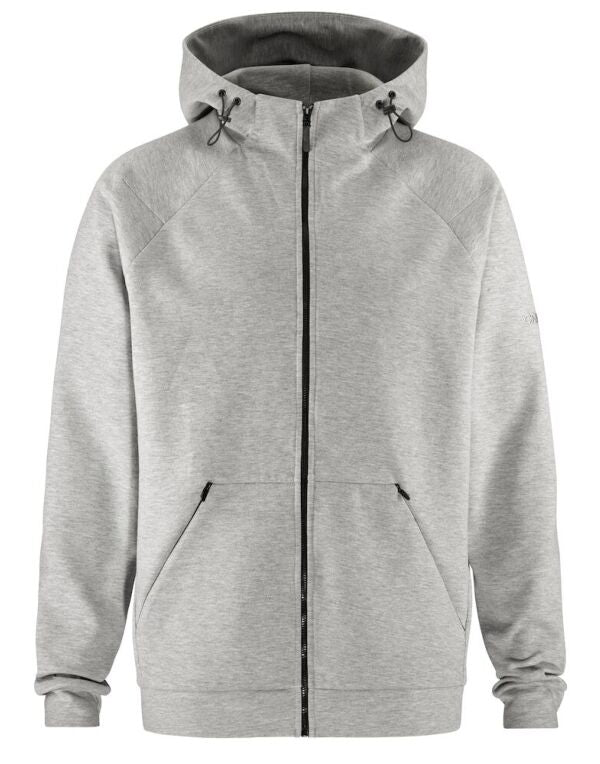 Craft ADV Join FZ Hoodie CR1914706 - Grey Melange - Customisable Hoodies