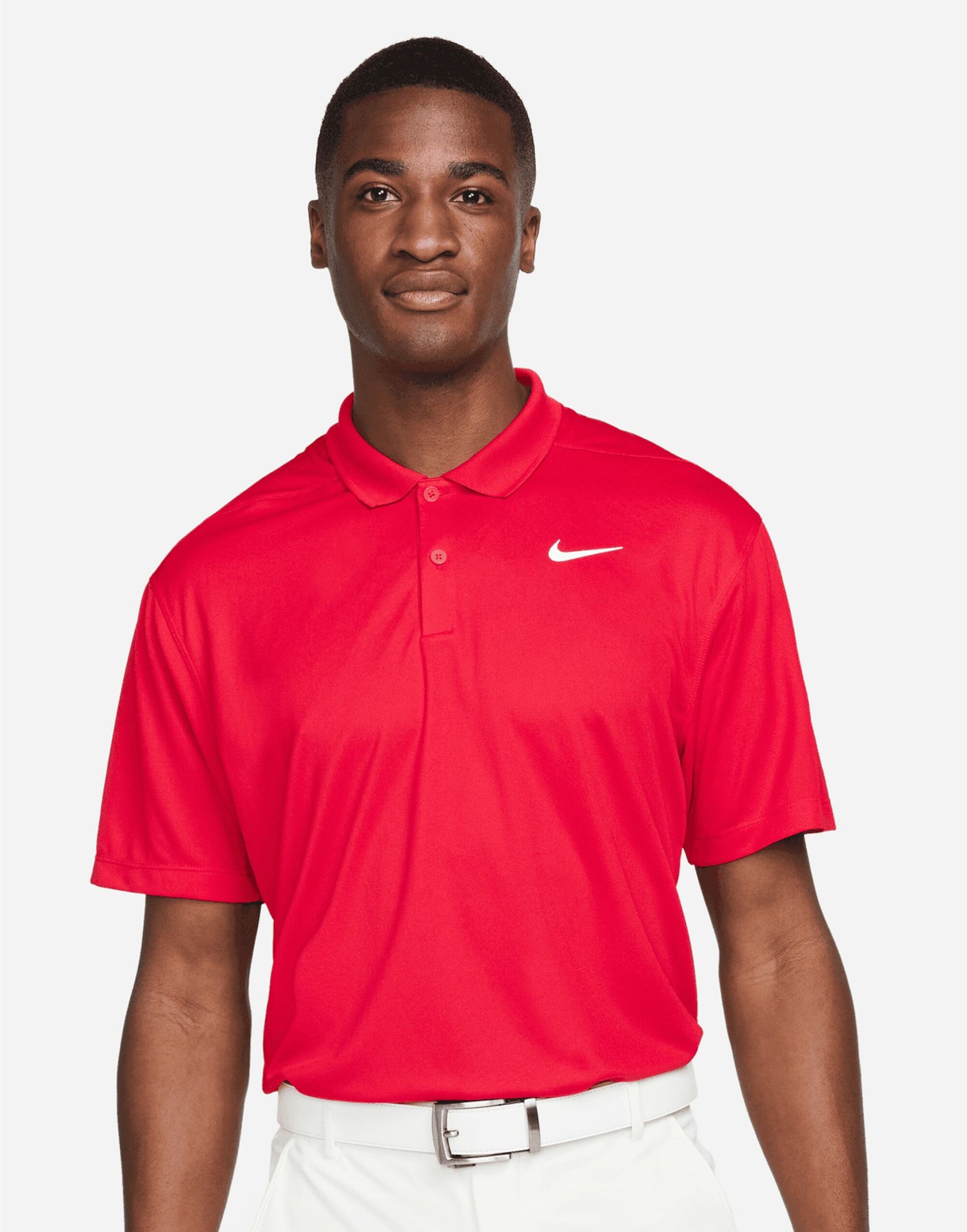 Nike Dri FIT Victory Solid Polo LC DH0822 - University Red - Customisable Polos